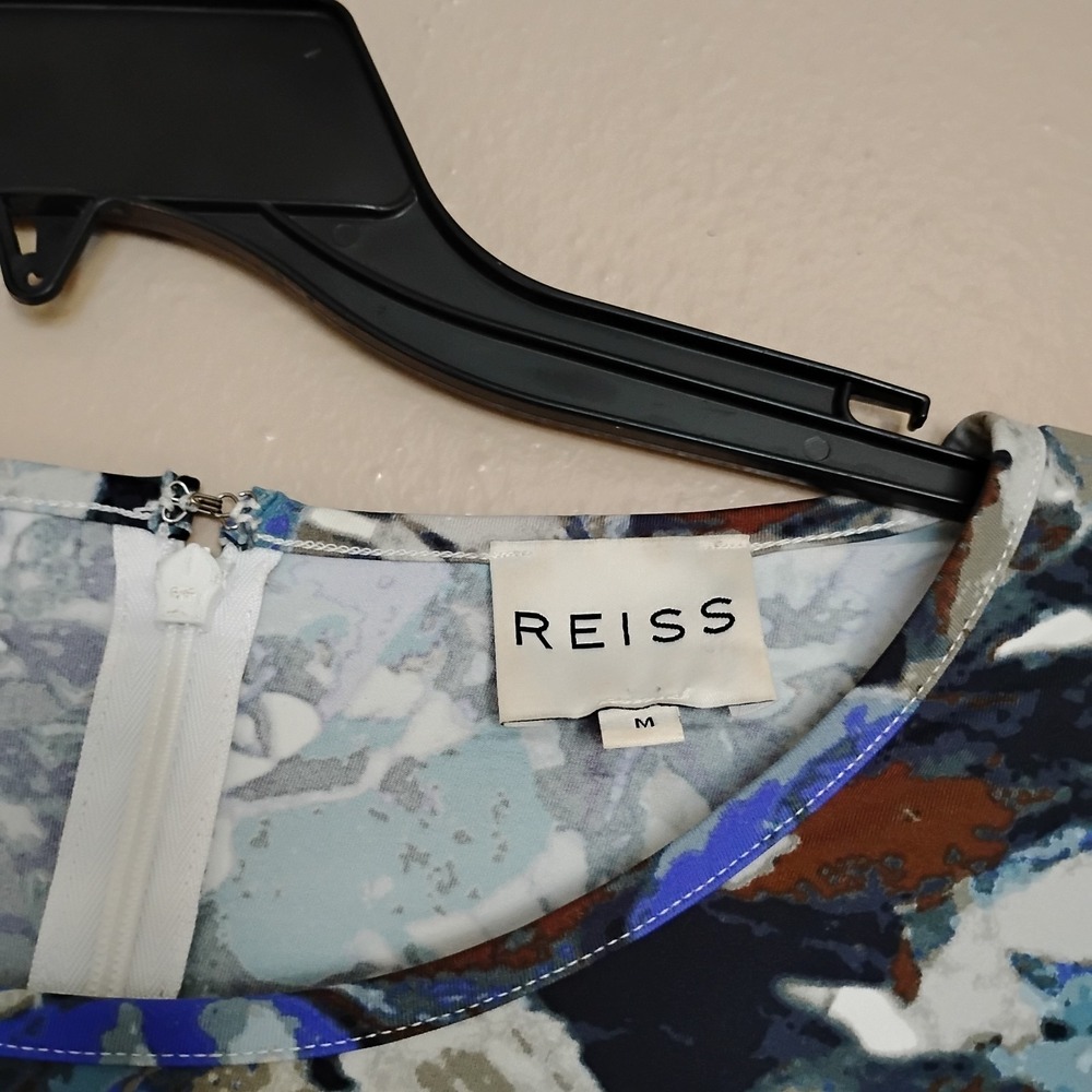 Reiss Dress Medium Zizzi Colorful Floral Runch Bodycon Stretch Capsule Designer - Picture 6 of 16